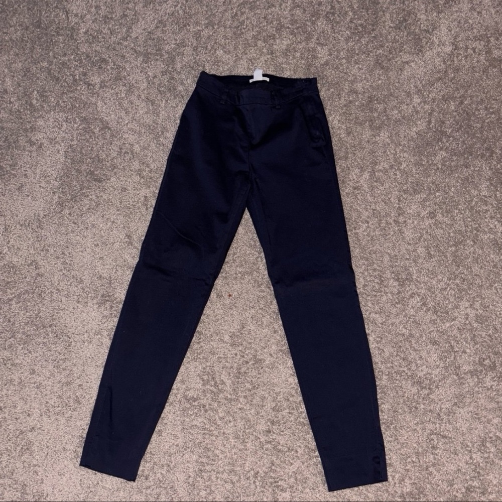 H&M slim ankle navy dress pants size 2